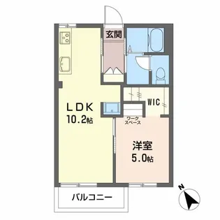 ハイム幸梅B【2階】の間取り