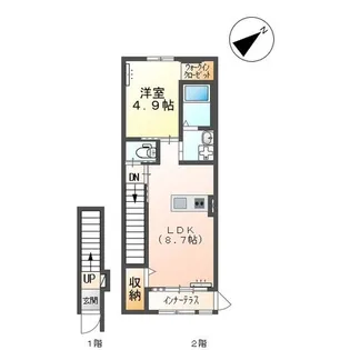 コントレールB【2階】の間取り