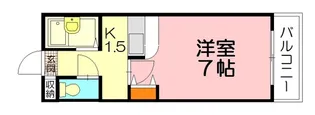 エステートベネフィット桑原【2階】の間取り