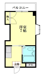 クイーンズピア枚方【2階】の間取り