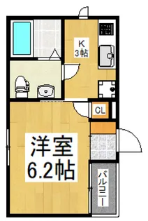 ディーアパートメントII【1階】の間取り
