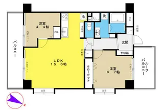 日神パレステージ目白第2【2階】の間取り