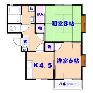 ウェルシャンIIIS【2階】の間取り