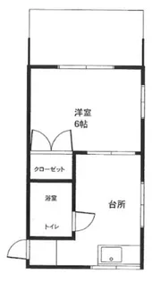 ハイツこもも【1階】の間取り