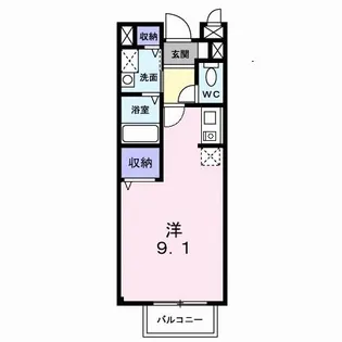 メアリーローズB【1階】の間取り