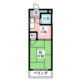 四季の里 弐番館【3階】の間取り
