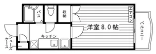 プレジィール大和町【4階】の間取り