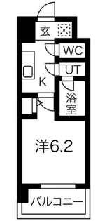 スプランディッド難波【9階】の間取り