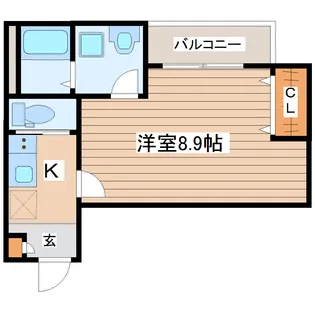 Outrigger小松島【3階】の間取り