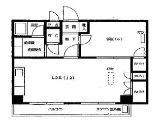 ソミュール鉢山【2階】の間取り