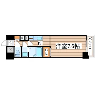 ダイアパレスグランテージ中央【3階】の間取り