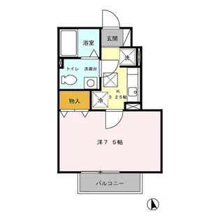 ファミールよこみち【1階】の間取り