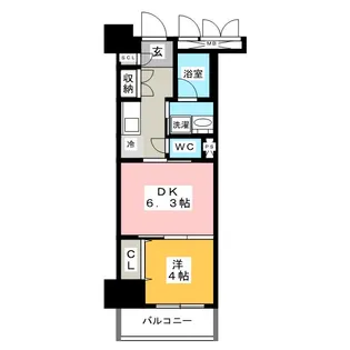 レジデンス上前津スクエア【8階】の間取り