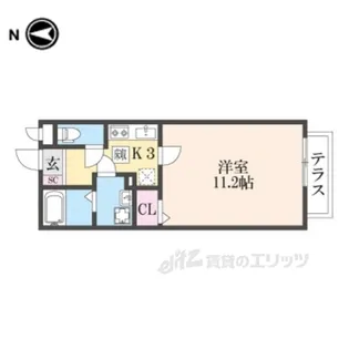 パレスハイジ【1階】の間取り