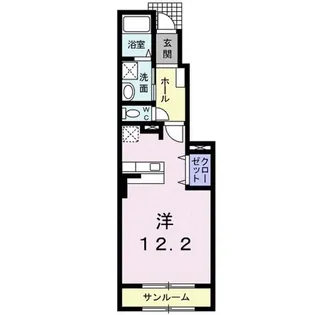 メゾン・シンシアII【1階】の間取り