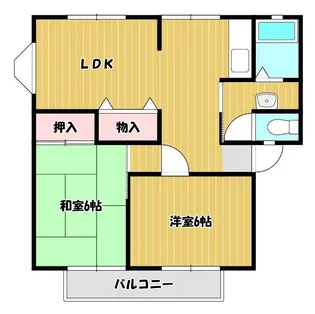 サンビレッジ白金B棟【2階】の間取り