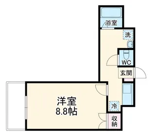 casa verde高辻【9階】の間取り