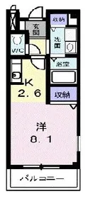 エスポワール土居 C【1階】の間取り