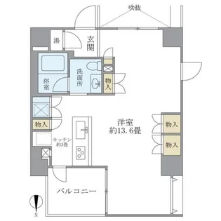ベルメゾン芝【11階】の間取り