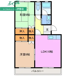 モンレーヴ志摩I【2階】の間取り
