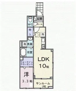 ヒカルサ清水本町【1階】の間取り