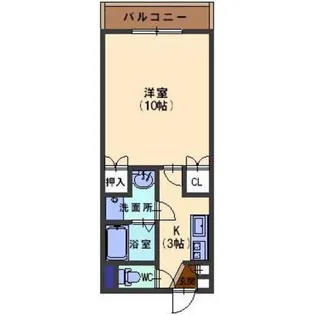 ソレイユレバンテ直江【3階】の間取り