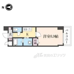 EsTRUTHKYOTO【5階】の間取り