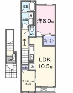ディオネ【2階】の間取り