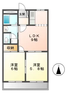 たんぽぽハウスA棟【1階】の間取り