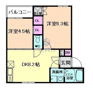 Art Garden【3階】の間取り