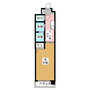 エクセルシオール栄【7階】の間取り