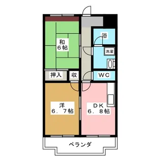 ガーデンコート壱番館【1階】の間取り