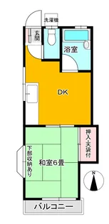 タマシンハイツ【2階】の間取り