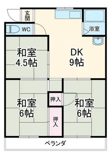 コーポ大福【4階】の間取り