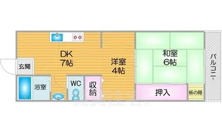 コーポ住之江【3階】の間取り