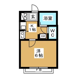 輝・ル・シェル【2階】の間取り
