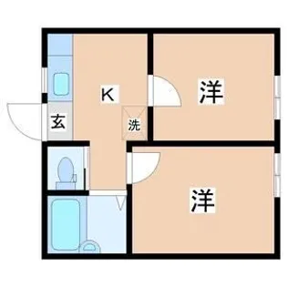ル キャッスル【1階】の間取り
