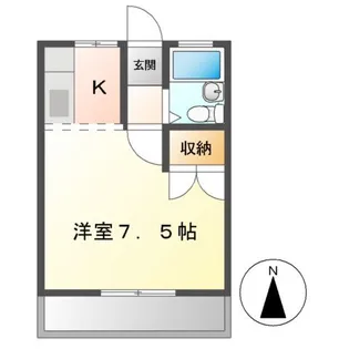 アメニティハイツ91【2階】の間取り