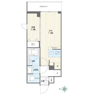 プライムネクサス大鳥居 Air Court【5階】の間取り