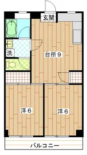 サンローゼ【1階】の間取り