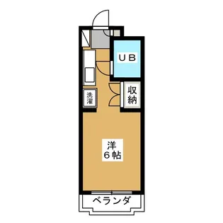 白楽スカイハイツ【3階】の間取り