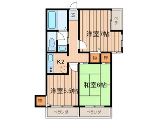 リヴァディチ天王寺【5階】の間取り