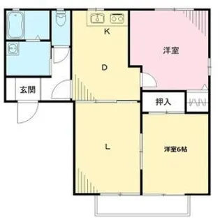 ドルフ花垣B【2階】の間取り