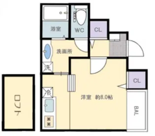 イーストフィールド船堂町【1階】の間取り