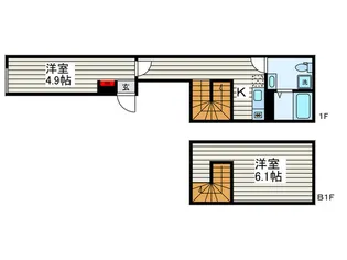 Domani目黒本町【1階】の間取り