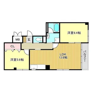 セラーン新宿【3階】の間取り