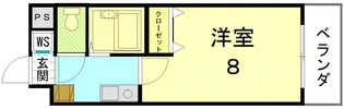 エクセレント衣笠【3階】の間取り