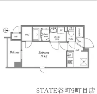 プレサンス心斎橋レヨン【10階】の間取り