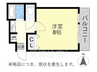 ジュネス寛政【1階】の間取り