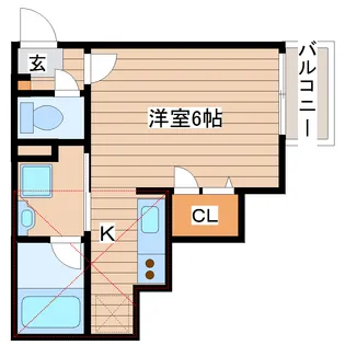 シエル荒巻【2階】の間取り